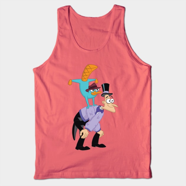 Doof and Perry Dancing Tank Top by polliadesign